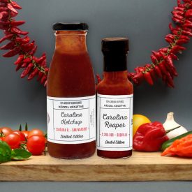   Édes Csípés chili válogatás - Carolina ketchup és Carolina Reaper szósz